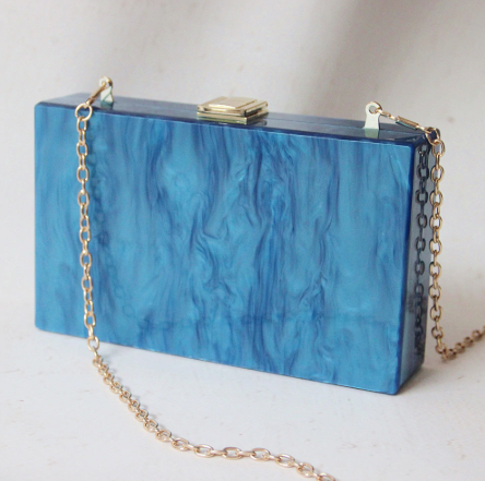 MURAL CLUTCH - BLUE SEA