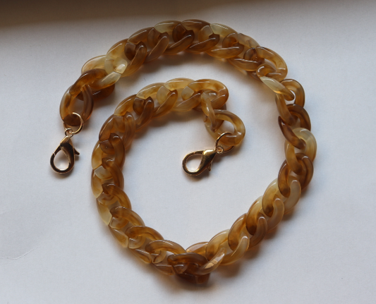 24" MURAL BAG CHAIN - CARAMEL BLEND