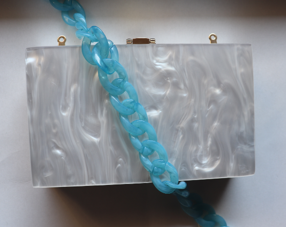 24" MURAL BAG CHAIN - LIGHT BLUE