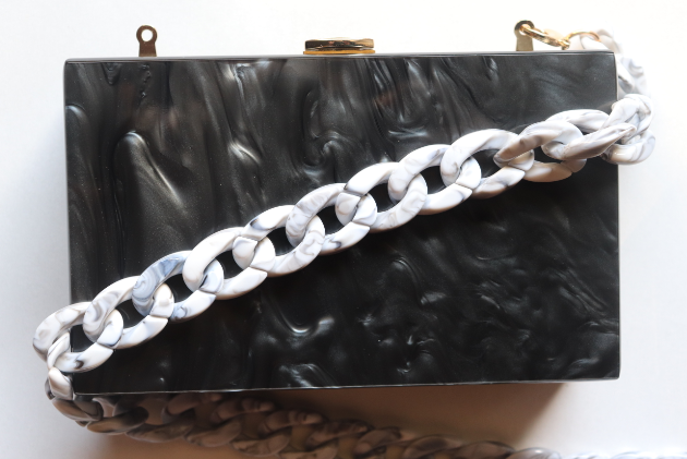 24" MURAL BAG CHAIN - GREY MARBLE