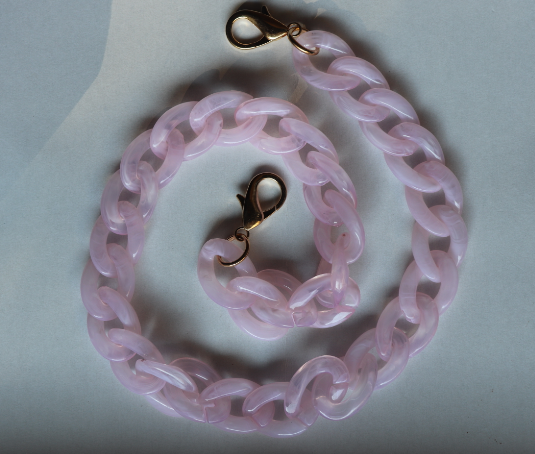 24" MURAL BAG CHAIN - SOFT PINK